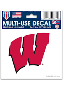 Wisconsin Badgers  Auto Static Cling Decal -