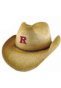 LogoFit Rutgers Scarlet Knights Natural Wrangler Mens Cowboy Hat
