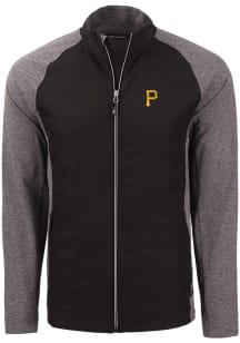 Cutter and Buck Pittsburgh Pirates Mens Black Adapt Eco Medium Weight Jacket