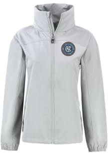 Cutter and Buck New York City FC Womens Grey Charter Eco Light Weight Jacket