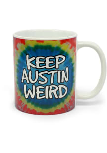 Austin Keep Austin Weird 12oz Tie Dye Ceramic Mug - Red