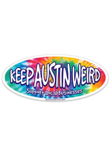 Austin Keep Austin Weird Small Tie Dye Stickers - Red