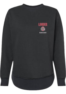 Sophia Louder Rally Womens Black Ohio State Buckeyes NIL Embroidered Crew Sweatshirt