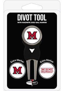Miami RedHawks 3 Pack Ball Marker Divot Tool