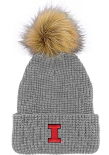 LogoFit Illinois Fighting Illini Grey Belgian Womens Knit Hat