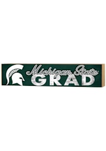 KH Sports Fan Michigan State Spartans Grad graduation graphic Sign - Green