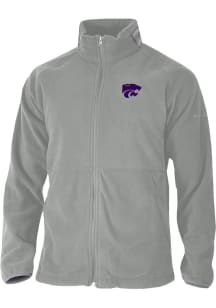 Mens K-State Wildcats Grey Columbia Everest Ridge Long Sleeve Full Zip Jacket