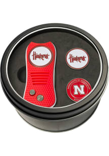 Red Nebraska Cornhuskers Switchblade Markers Golf Gift Set