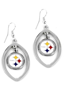Pittsburgh Steelers Football Cut Out Womens Earrings