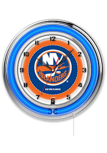 New York Islanders 19in Neon Wall Clock