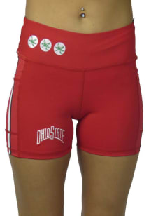 Ohio State Buckeyes Womens Red Bike Shorts