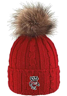 LogoFit Wisconsin Badgers Red Alps Womens Knit Hat