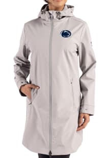 Womens Penn State Nittany Lions Grey Cutter and Buck Camano Light Weight Jacket