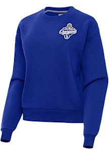 Antigua Los Angeles Dodgers Womens Blue 2025 World Series Champions Victory Crew Sweatshirt