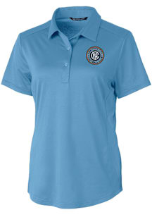 Cutter and Buck New York City FC Womens Light Blue Prospect Short Sleeve Polo Shirt