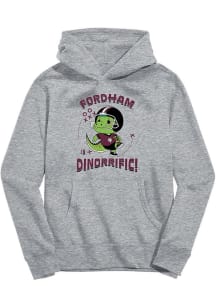 Vive La Fete Fordham Rams Youth Grey Dino-Riffic Long Sleeve Hoodie