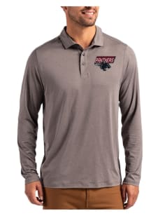 Cutter and Buck Clark Atlanta University Mens Grey Coastline Long Sleeve Polo Shirt