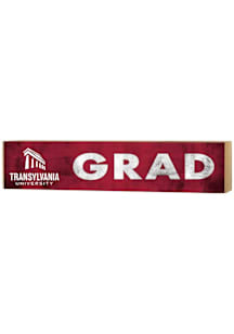 KH Sports Fan Transylvania Pioneers Grad graduation graphic Sign - Crimson
