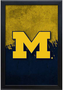 Michigan Wolverines Snap Frame LED Sign - Black