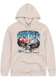 Homefield Big Ten Mens Oatmeal 2025 Championship Head to Head Helmet Fashion Hood