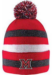 LogoFit Miami RedHawks Dark Grey Primetime Mens Knit Hat