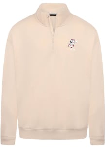 Levelwear Cincinnati Reds Mens Brown Murray Core Long Sleeve Qtr Zip Pullover