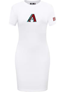 Pro Standard Arizona Diamondbacks Womens White Classic Short Sleeve Dress