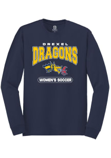 Mens Drexel Dragons Navy Blue Summit Sportswear Womens Soccer Tee