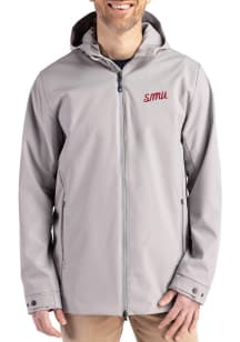Cutter and Buck SMU Mustangs Mens Grey Vault Camano Light Weight Jacket
