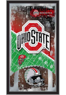 Ohio State Buckeyes Football Hanging Back Bar Mirror