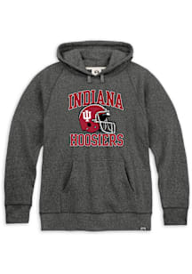 Rally Indiana Hoosiers Mens Black Triblend Football Helmet Number One Fashion Hood