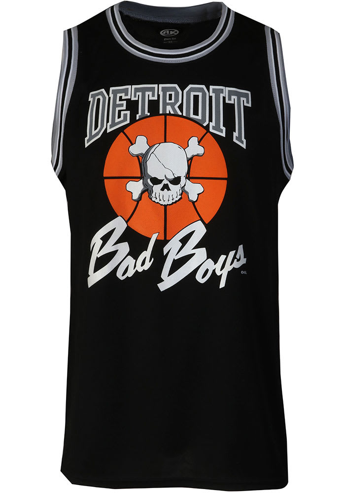 Mens Black Detroit Bad Boys Short Sleeve Tank Top