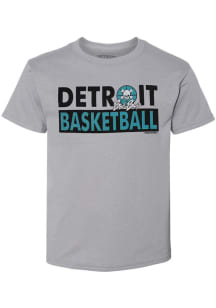 Detroit Pistons Grey Bad Boys Short Sleeve T Shirt