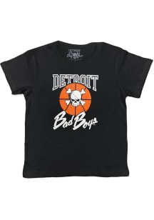 Detroit Pistons Youth Black Bad Boys Short Sleeve T-Shirt