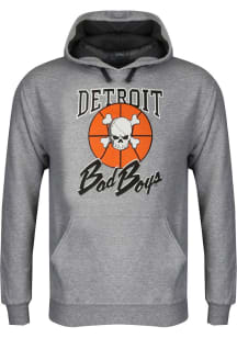 Detroit Pistons Mens Grey Bad Boys Long Sleeve Hoodie