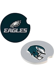 Philadelphia Eagles 2Pk Car Coaster - Midnight Green
