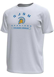 Under Armour San Jose State Spartans White Name Tech Stretch Short Sleeve T Shirt