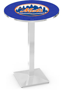 New York Mets Chrome Square Base Pub Table