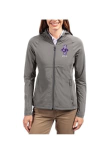 Womens K-State Wildcats Graphite Cutter and Buck Adapt Eco Light Weight Jacket