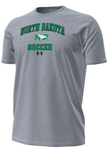 Under Armour North Dakota Fighting Hawks Grey Soccer Performance Short Sleeve T Shirt