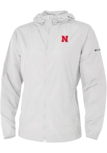 Columbia Nebraska Cornhuskers Womens White Heat Seal Prodigy Light Weight Jacket