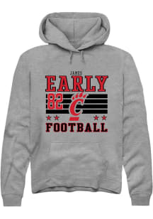 James Early Rally Mens Grey Cincinnati Bearcats NIL Striped Player Hood