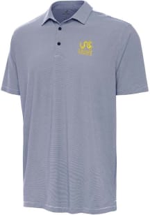 Mens Drexel Dragons Navy Blue Antigua Academic Twine Short Sleeve Polo Shirt