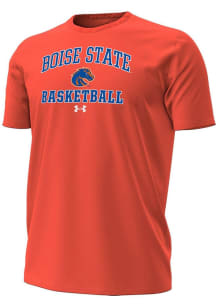 Under Armour Boise State Broncos Orange Basketball Performance Short Sleeve T Shirt
