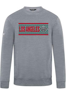 Levelwear Los Angeles Kings Mens Grey Zane Sweater Block Long Sleeve Crew Sweatshirt