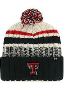47 Texas Tech Red Raiders Natural Long Range Cuff Mens Knit Hat