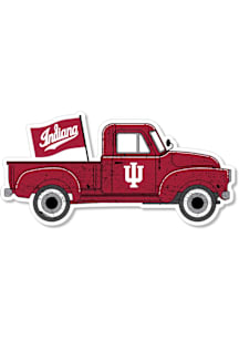 Indiana Hoosiers 2" Truck Dizzler Stickers - Crimson