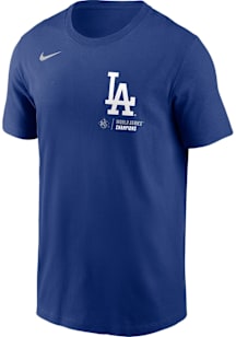 Nike Los Angeles Dodgers Blue 2025 World Series Champions Moon Shot Short Sleeve T Shirt