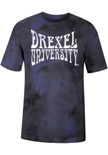 Drexel Dragons Navy Blue Uscape Tie Short Sleeve Fashion T Shirt