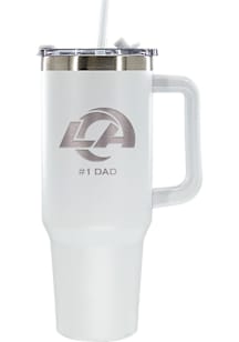 Los Angeles Rams Dad 40oz Stainless Steel Tumbler - White
